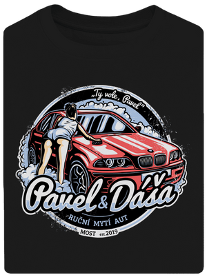 Automyčka Pavel unisex tričko oversized Black