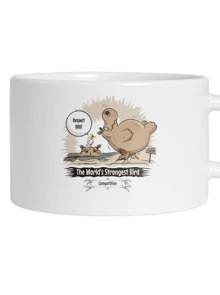 Strongest bird hrnek makronka White