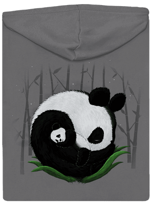 Dvě spící pandy dámská mikina na zip Steel Gray