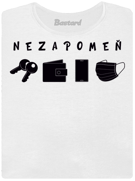 Nezapomeň dámské tričko s lemem White