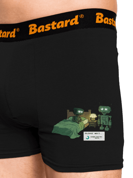 Robotí romantika boxerky Black