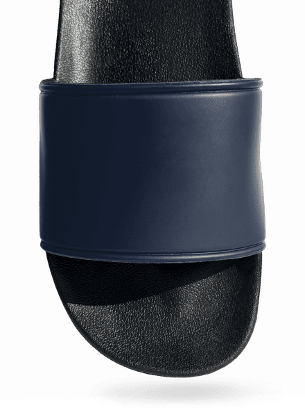 Bez potisku pantofle Navy