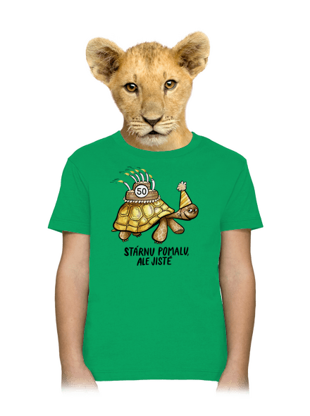 Stárnu pomalu dětské tričko Kelly Green