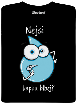 Nejsi kapku blbej dětské tričko Black