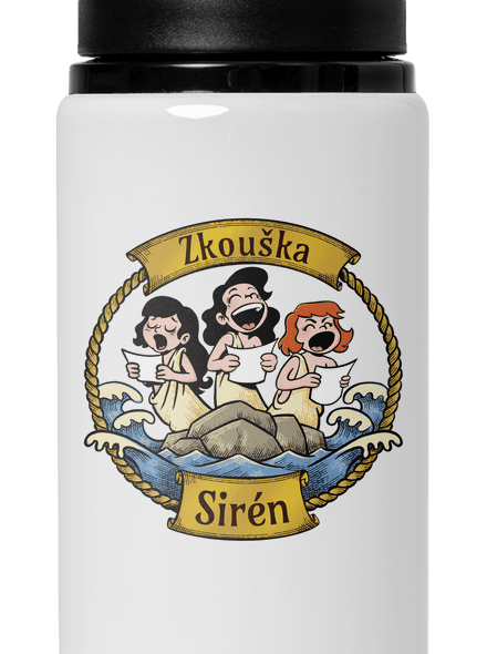 Zkouška sirén lahev na vodu White