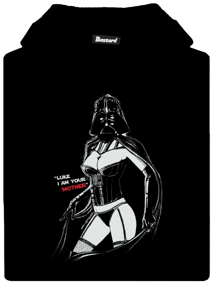 Mrs. Vader dětská mikina klokanka Black
