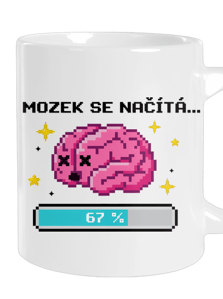 Mozek se načítá velký hrnek White