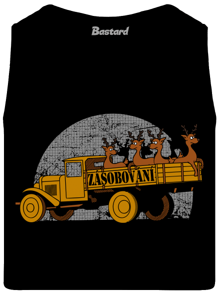 Zásobování pánské tílko Black