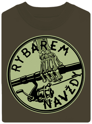 Rybářem navždy  unisex mikina bez kapuce Urban Khaki