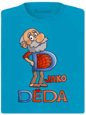 D jako děda dámské sportovní tričko Blue Atol