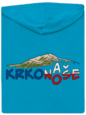 Krkonoše dámská mikina na zip Blue Atol