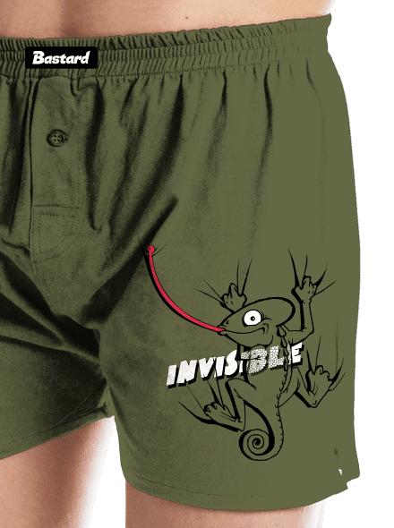 Invisible chameleon pánské trenky Khaki