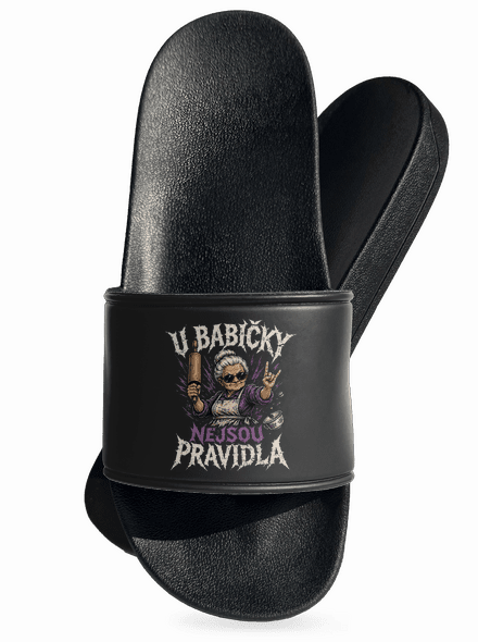 U babičky pantofle Black