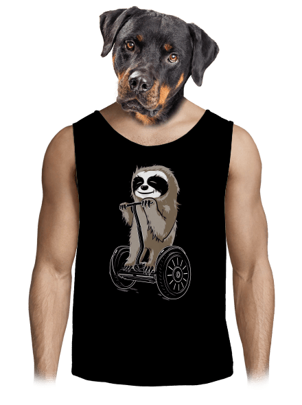 Lenochod pánské tílko Black