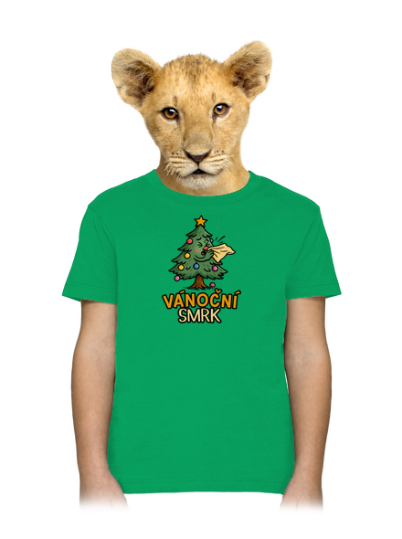 Vánoční smrk dětské tričko Kelly Green