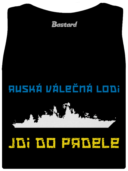 Ukrajina - Loď dámské tílko klasické Black