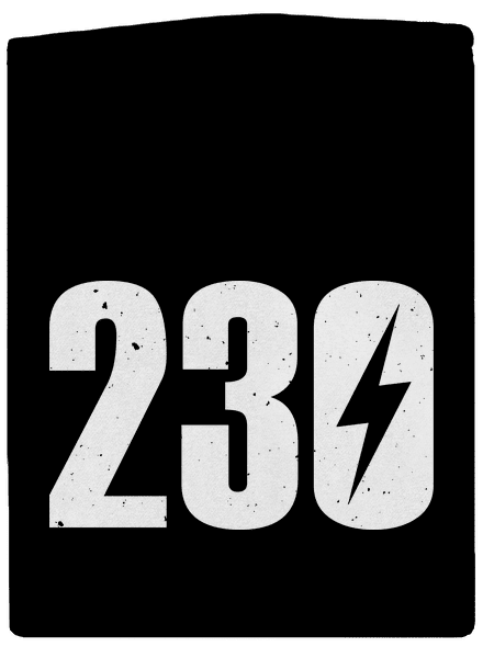 230 V pánská mikina na zip Black