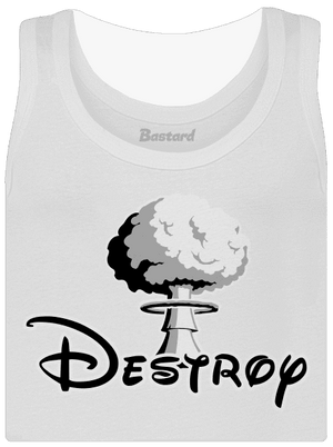 Destroy dámské tílko klasické White