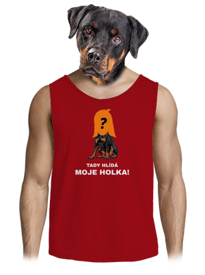 Tady hlídám já pánské tílko Red