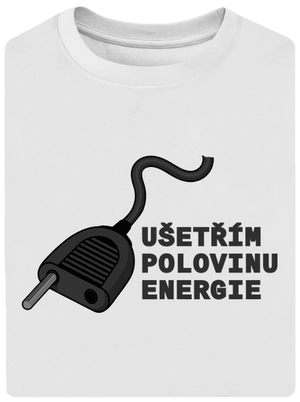 Ušetřím polovinu unisex tričko oversized White