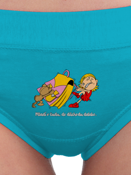 Školačka dámské kalhotky Turquoise