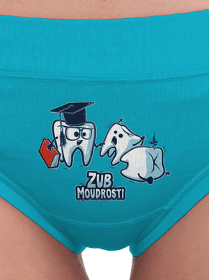 Zub moudrosti dámské kalhotky Turquoise