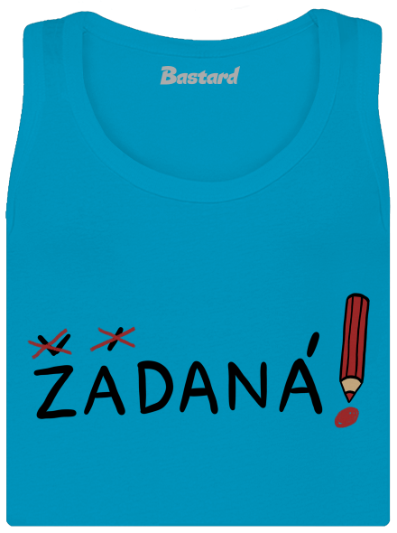 Zadaný a zadaná dámské tílko klasické Blue Atol