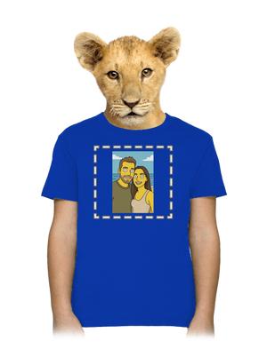 Simpsonovi z vlastní fotky dětské tričko Royal Blue