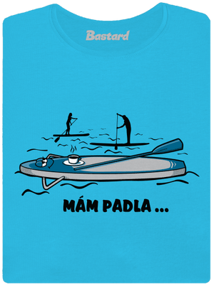 Mám padla dámské tričko s lemem Blue Atol