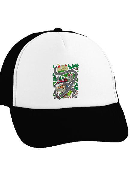 Silnice kšiltovka truckerka Black cap