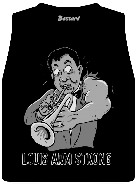 Louis Armstrong dámské tílko volné Black