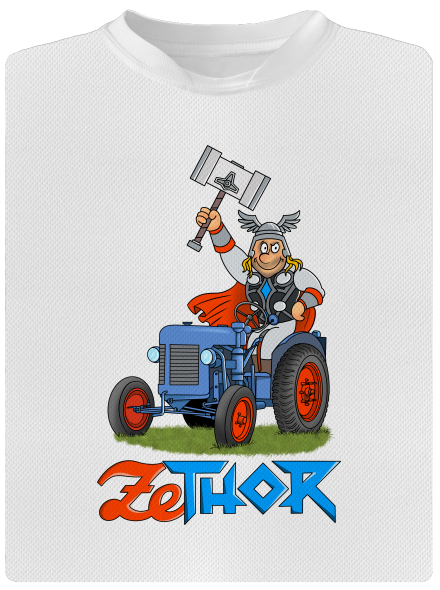 ZeThor pánské sportovní tričko White