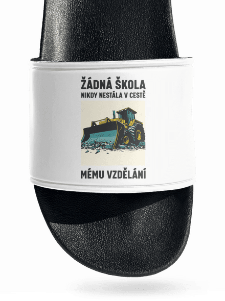 Žádná škola pantofle White