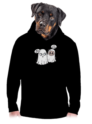 La bu bu pánská mikina klokanka Black