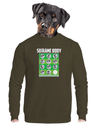 unisex mikina bez kapuce