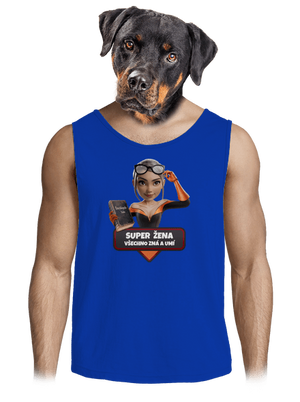 Super máma pánské tílko Royal Blue