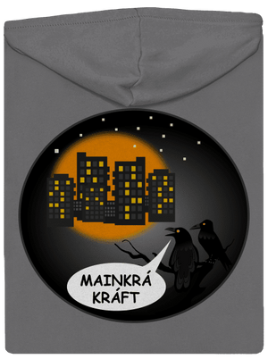 MainKráKráft dámská mikina na zip Steel Gray