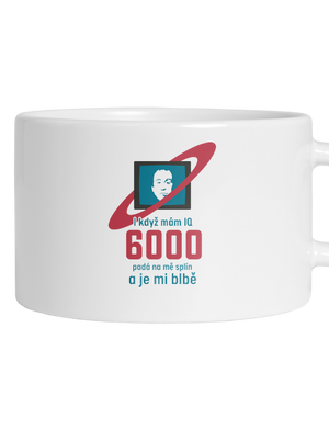 IQ 6000 hrnek makronka White