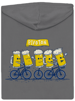 Pivoton dámská mikina na zip Steel Gray