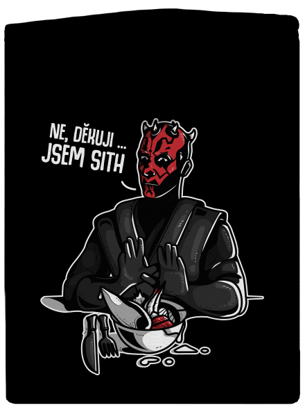 Jsem sith dámská mikina na zip Black