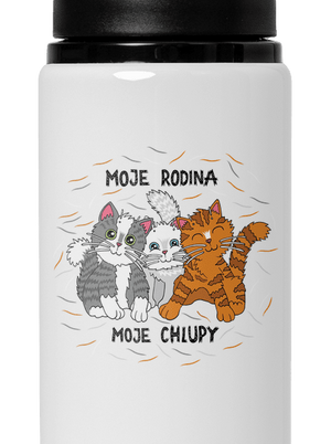 Moje rodina lahev na vodu White