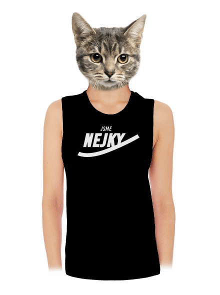 Nejky dámské tílko volné Black