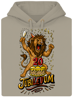 Jubilevum unisex mikina premium Pastel Macchiato