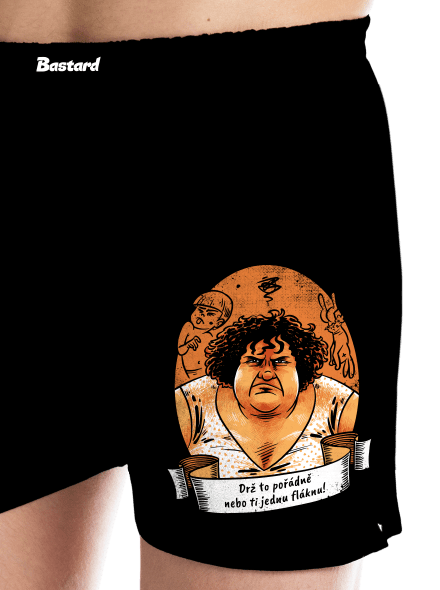 B14: Slunce seno jahody pánské trenky Black