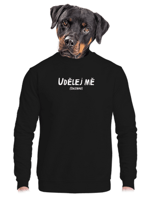 unisex mikina bez kapuce