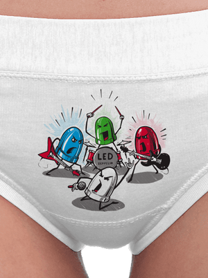 Led Zeppelin dámské kalhotky White