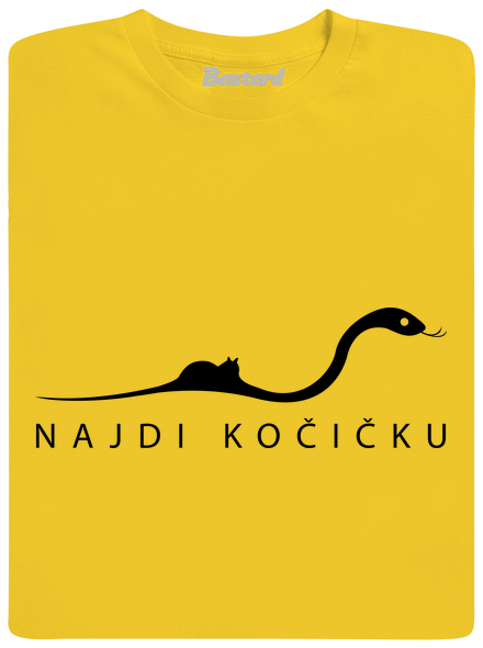 Najdi kočičku dětské tričko Gold