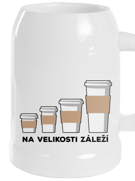 Na velikosti záleží půllitr White