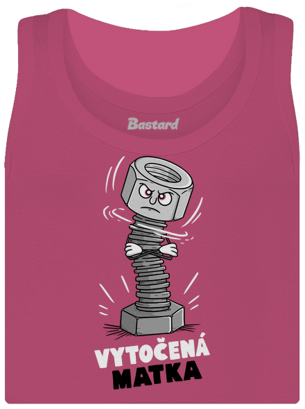 Vytočená matka dámské tílko klasické Magenta