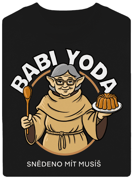 Babi Yoda unisex mikina bez kapuce Black